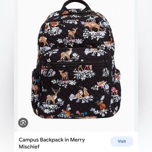 Vera Bradley “Merry Mischief” campus backpack
